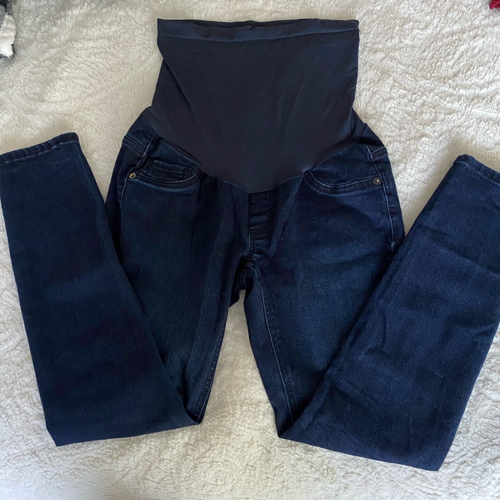 Indigo Blue Maternity Skinny Jeans. Size Petite XS - Picture 2 of 4
